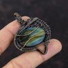 Кулон Mystic Fire Labradorite, подвеска из медной проволоки, подвеска ручной работы, подвеска из медной проволоки, ювелирное изделие, подвеска из настоящего драгоценного камня, подарок для него