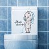 Funny Kid Wall Sticker Bathroom Toilet Cover Decoration Stickers Refurbished Self-adhesive Wall Sticker