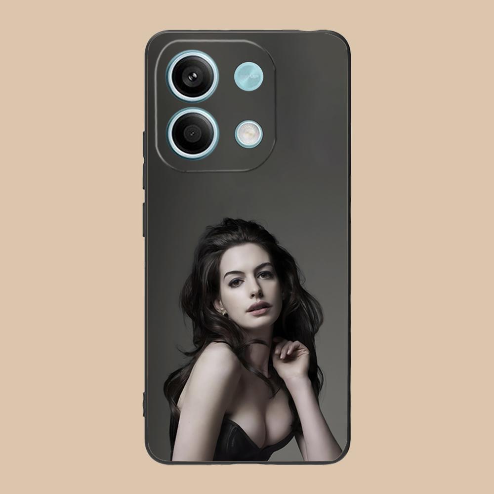 Anne Hathaway Mobile Phone Case for POCO M7 M6 M5 M4 M3 X7 X6 X5 X4 X3 Pro GT 5G Colorful Printing Cover Cover Pretty Cellphones