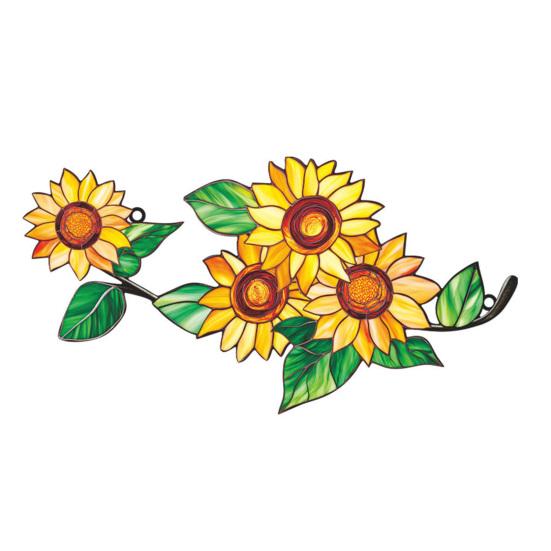 Flower Hanging Decoration Wall Art Window Hanging Ornament Double-Sided Floral Sun Catcher