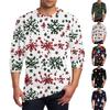 Men's T Shirt O-Neck Clothing Apparel Outdoor Long Sleeve Print Fashion Designer Vintage