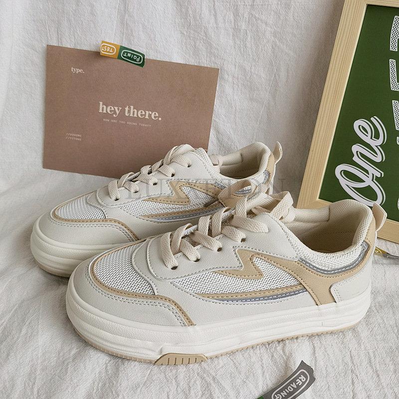 Женские дышащие сетчатые балетки Кроссовки женские Вулканизированные туфли Летние кроссовки на платформе Женские брендовые туфли на шнуровке Трендовые кроссовки