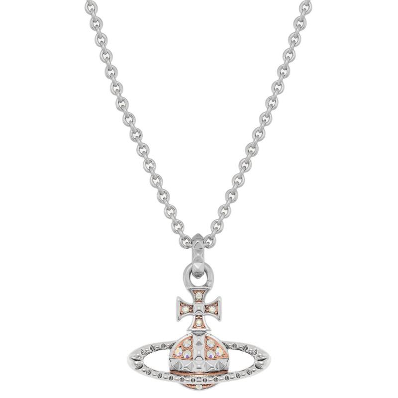VIVIENNE WESTWOOD Ожерелье Mayfair с барельефом Женское ожерелье Серебро Розовое золото 630203EG-02W205