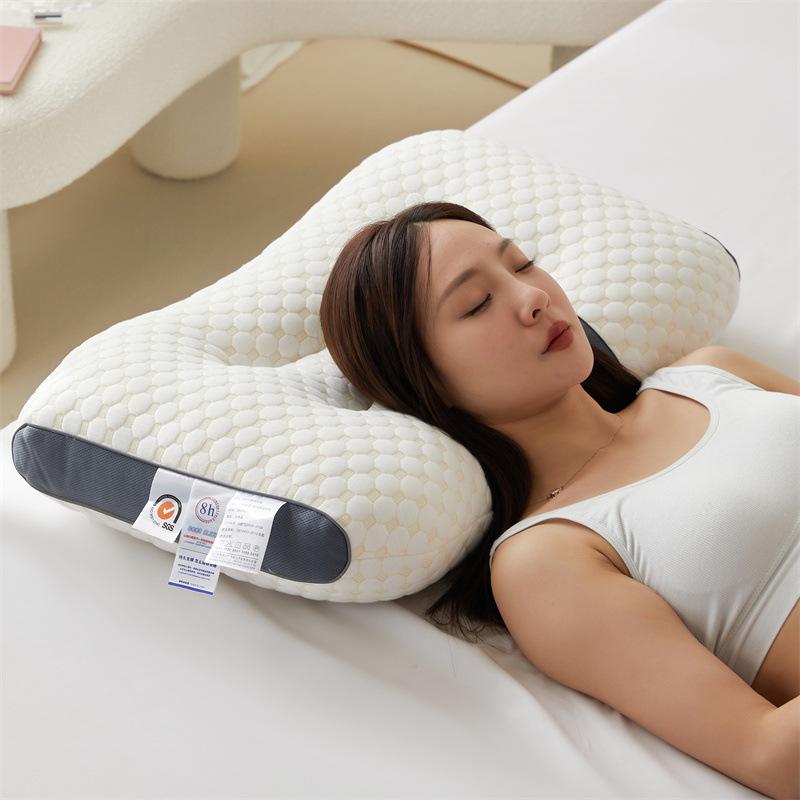 Cervical Orthopedic Neck Pillow Help Sleep Protect The Pillow Neck Household Soybean Fiber High Elastic Soft Pillow For Sleeping