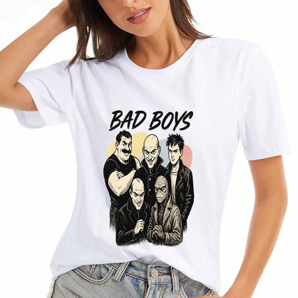 Bad Boys Retro Print Wounisex's Cotton TShirt, Premium Cotton Quality Printing, Durable And Longlasting, Casual And Fashionable T Shirt
