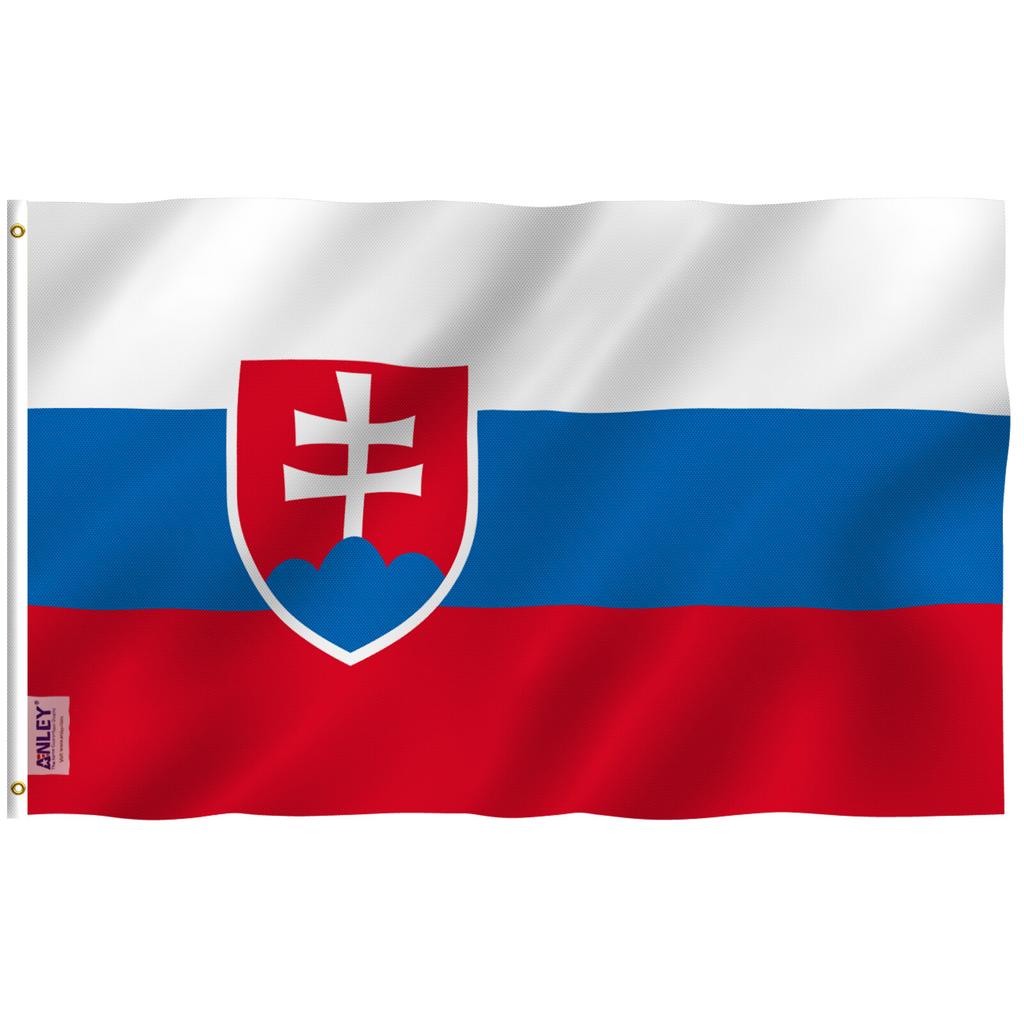 Anley Fly Breeze 3x5 Feet Slovakia Flag - Slovak Republic Flags Polyester