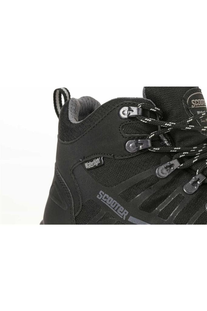 Men's Fashion Flat Heeled Booties Mts Black Watertight Casual Boots Shoes