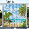 Песчаные пляжи Гавайев и морская природа 3D цифровая печать солнцезащитная штора гостиная спальня украшение дома 2 панели