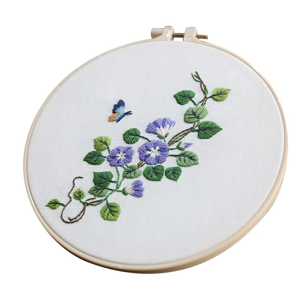 (SU)Полный спектр вышивки крестиком на ткани для вышивки с цветочным комплектом