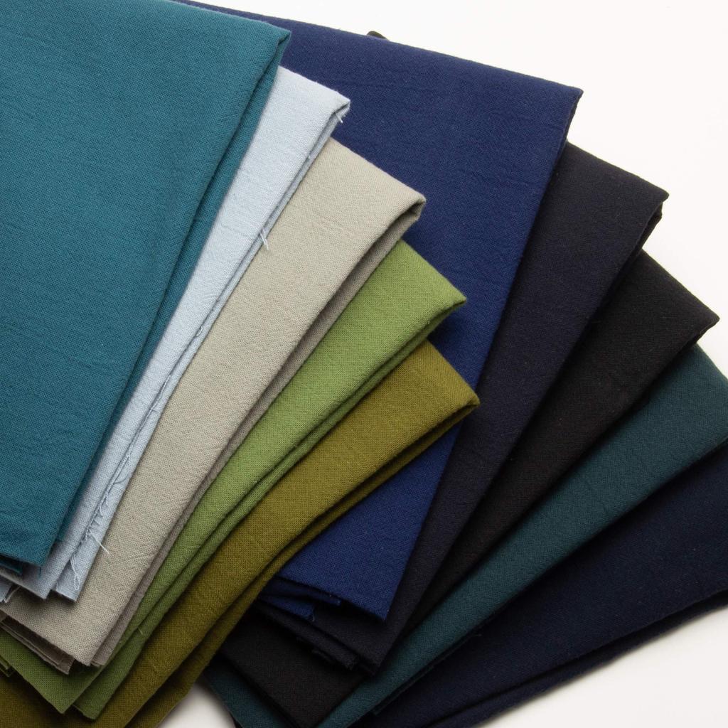 Olympus Azumino Cotton 108cm Wide x 2m Color Sky Craft Supplies Silk, Approx. Cut, No. 1, Blue,