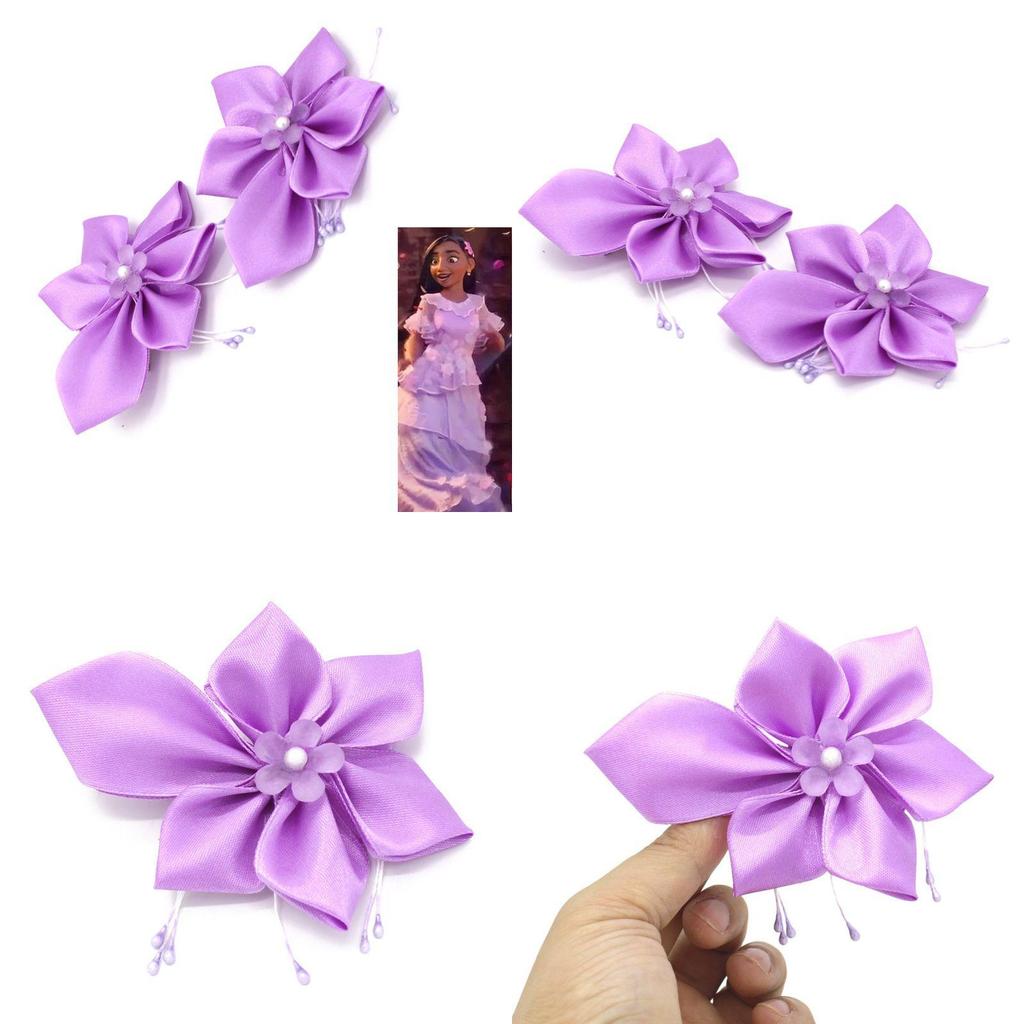 Энканто Изабелла Фиолетовый Бант Цветок Волшебный Головной Убор Для Девочек Идеально Подходит Для Косплея И Вечеринок