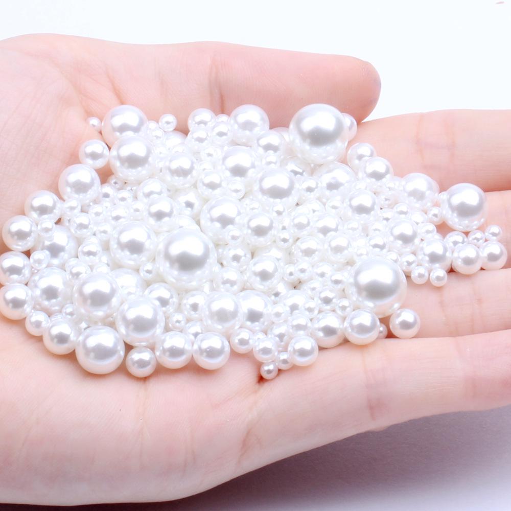 Medium Pearl Simulated High-Gloss Non-Porous Beading Material for Handmade DIY Jewelry and Earring Accessories