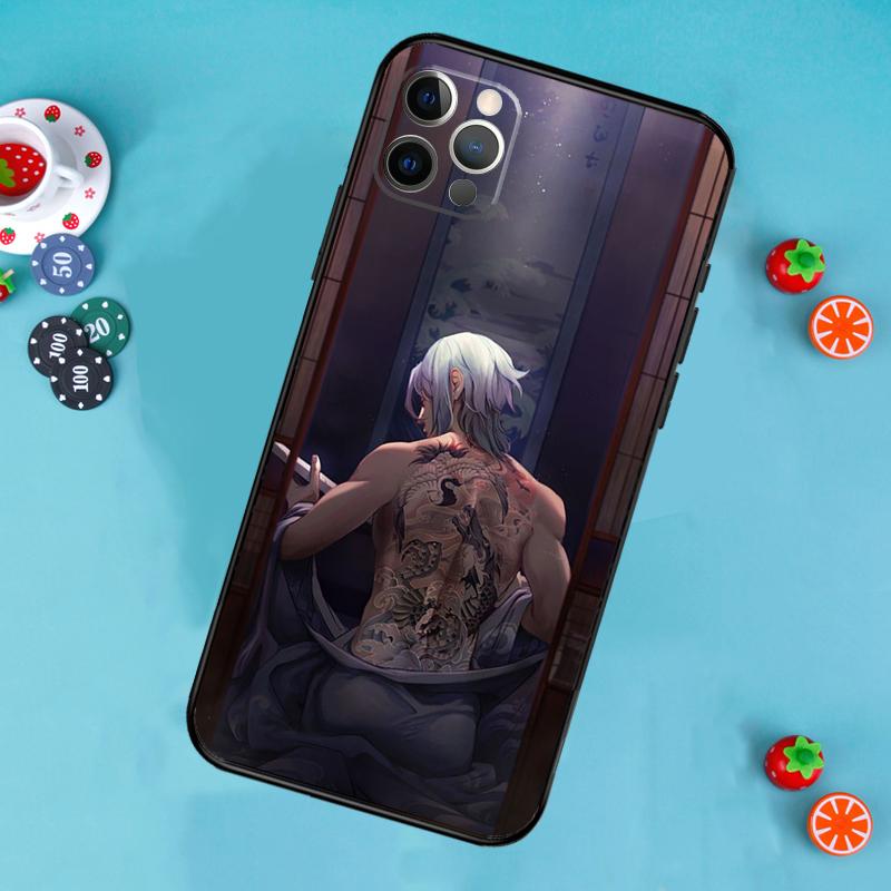 Чехол для телефона Genshin Impact Камисато Аято Для iPhone 17 Air 16 15 14 13 12 11 Pro Max 12 13 mini 15 16 Plus 16e Чехол Funda