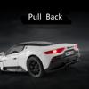 1/32 Maserati MC20 Cabrio Alloy Sports Car Model Diecast Metal Simulation Toy Model Collection Sound and Light Kids Toys Gift