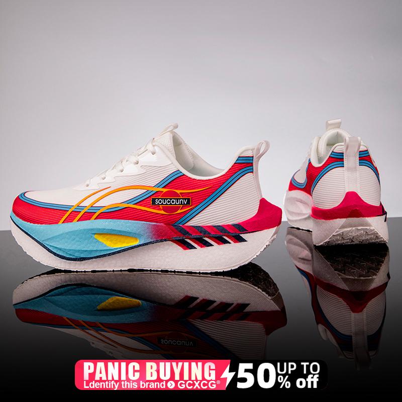 Мужские удобные спортивные нескользящие кроссовки Мужские кроссовки для бега Специальность Карбоновая доска Марафон Спорт Дышащие Легкие