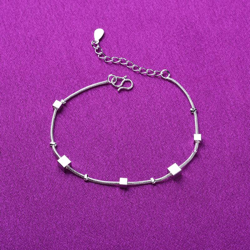 Серебряный многослойный браслет из бусин для женщин - Модный корейский стиль, Идеальный маленький аксессуар или подарок