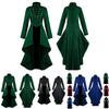 Gorgeous Women Vintage Medieval Tuxedo Gothic Tailcoat In Black Red Blue And Green