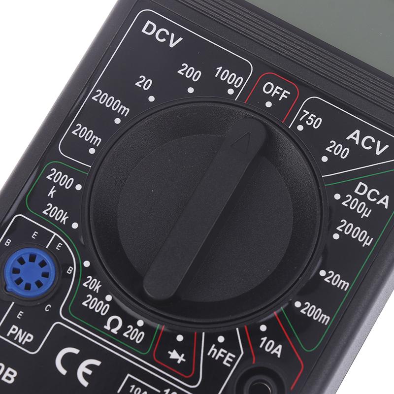 Lcd Auto Range Digital Voltmeter Multimeter Ohmmeter Volt Tester Measures Voltage Ac/Dc Voltage Current Capacitance Frequency