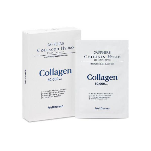 WellDerma Сапфировая Гидро-Эссенция с Коллагеном Маска-Патч × 10 Листов