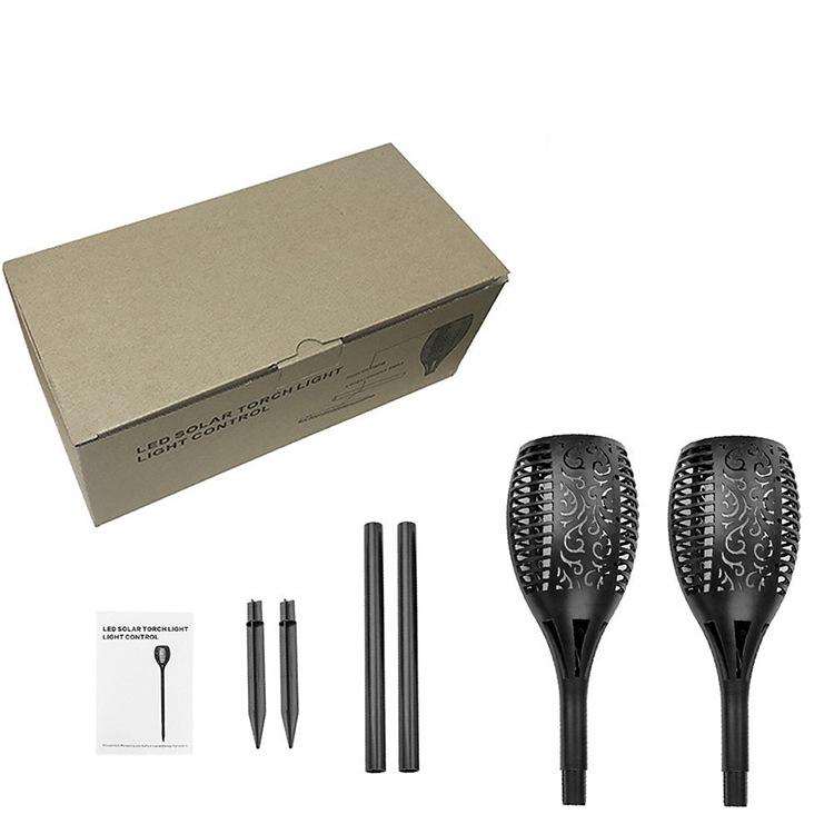 Solar 96LED Outdoor Flame Torch Light for Garden and Lawn