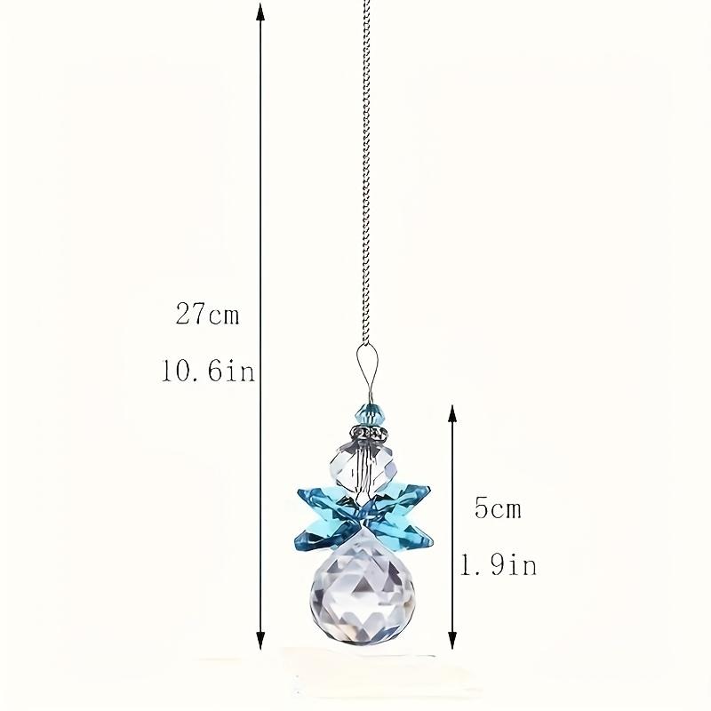 7-Piece Crystal Angel Sun Catcher Pendant Set & Colorful Hanging Prism Ornaments for Home, Garden, and Tree Decor