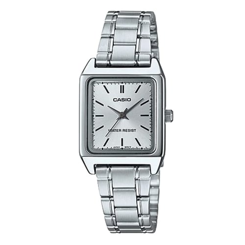 Casio Casio Standard Cheap Casio Watch Ladies Analog Stainless Steel Silver LTP-V007D-7E