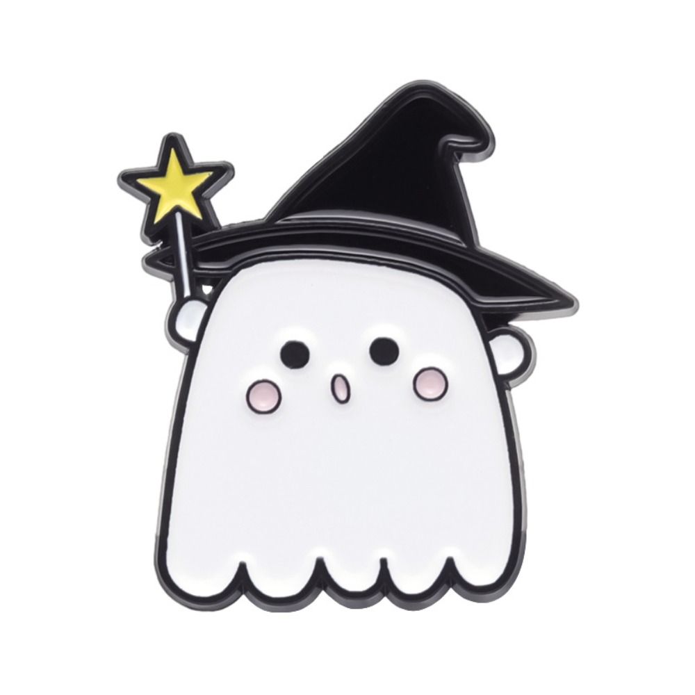Enamel Little Ghost Brooch Zinc Zinc Alloy Clothing Accessories Halloween Decoration