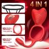 Wearable Vibrator 10-Frequency Vibration Penis Ring Clitoris Stimulator With G-Spot Clitoris Penis Anal Massager Couples Sex Toy