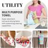 DADABULIU Kitchen Towel Pumpkin Thanksgiving Fall Dish Cloth 16" x 26" Dish Towel for Drying Dishes Tea Towel Kitchen Decor with Hanging Loop Reble