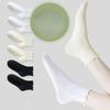5 Pairs of White Lace Socks for Women In Summer, Mid-calf Black Ear-edge Women's Socks, School Style, Versatile Jk Pile Socks