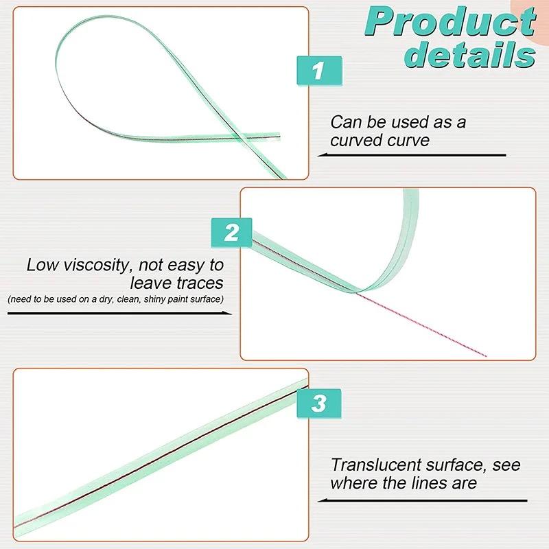 5/10/50 м лента для резки виниловой пленки со скребком, автоматическая наклейка, краевая лента, дизайнерская линия, автоматический формовочный инструмент для пленочной ленты