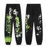 Men Women Casual Hooded Sweatshirt Jogger Pants Set With Foamed Star Letter Print Cotton Blend
