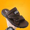 Men's Sandals  New Leather Thick Sole Beach Summer Outdoor Wear  Waterproof No-Slip Slippers