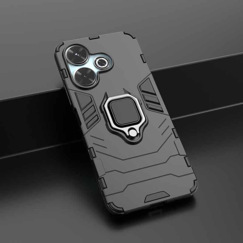 Shockproof Case For Xiaomi Redmi 13 Note 12 Pro Plus 12S 13C Ring Armor Holder Back Coque for POCO F6 X6 M6 Pro 4G Phone Cover