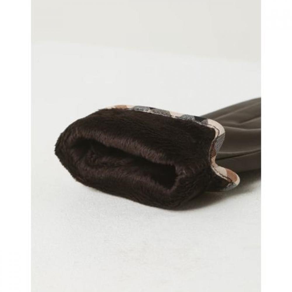DakS Women S gloveS Brown Dd Solid Lamb Leather Dcgv6f301w3