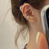 Сложенные модные квадратные бриллианты без пирсинга ушей, клипсы для ушей, клипсы для ушей в стиле панк-ветер, тяжелая промышленность, год подвески для ушей