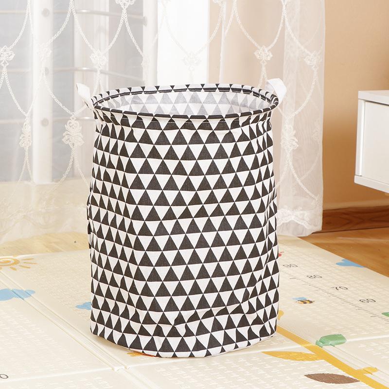 Large Capacity Fabric Laundry Basket Folding Waterproof Clothes Storage Basket Home Children Toy Sundries Storage Bag Organizer