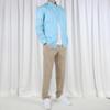 Рубашка The Shirt Studio Аквамариновый Синий Мелкая Клетка На Пуговицах