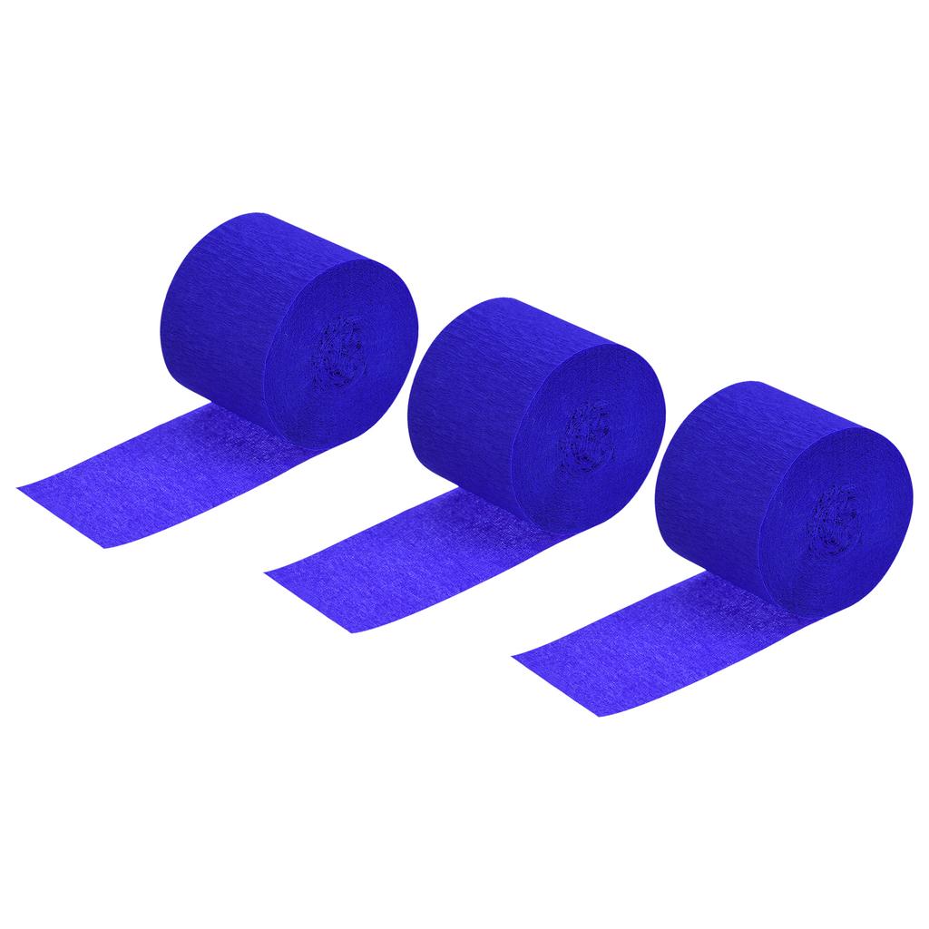 3/6pcs Vibrant Crepe Paper Streamers Party Streamer Decorations 1.37" for Various Birthday Party Wedding Festival Decorations