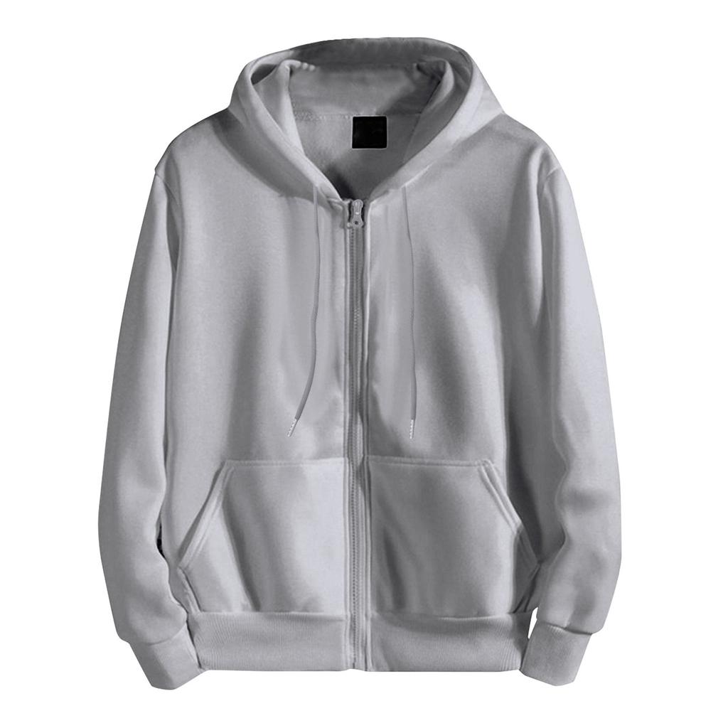 Autumn And Winter Cardigan Zipper Hooded Sweater Men'S Long-Sleeved Jacket Casual Sports Loose Top