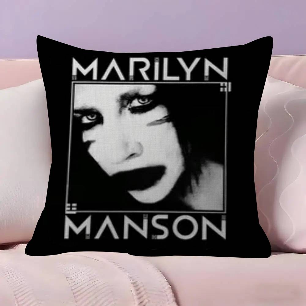 Классическая рок-группа M-Marilyn M-Manson Наволочка Декоративная Подушка Диван Домашний Декор чехол наволочки