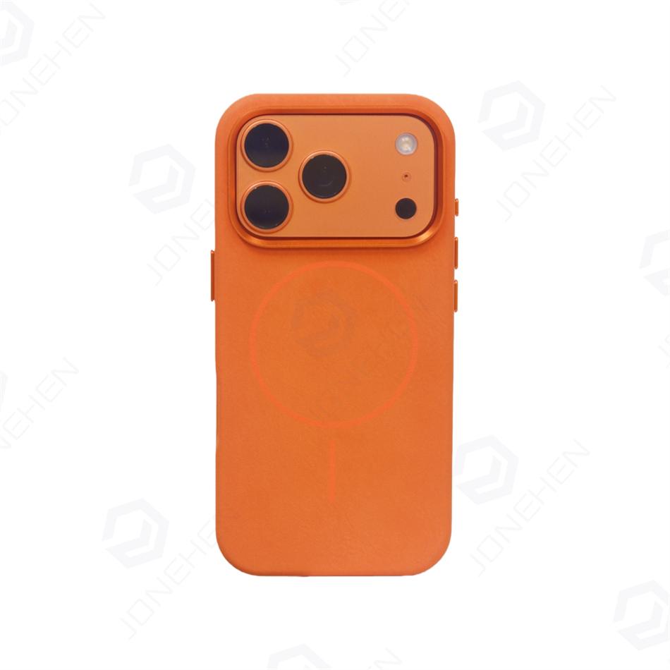 Для Премиальный кожаный магнитный чехол для Для Iphone 17 Air 16 14 1 13 16 Pro Max Сплав Лен Ударопрочный Текстура кожи Скраб Покрытие