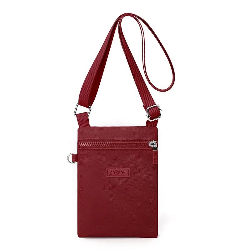 Canvas  and Mini Nylon Phone Zero Version Mobile Sweet Korean Bag Neck Versatile Fresh Shoulder Girl Bag Cross-body Purse