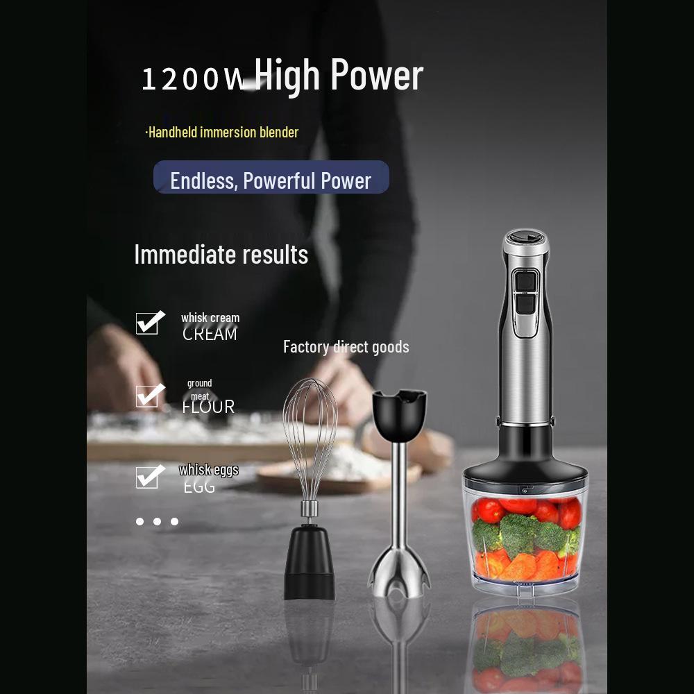 German Handheld Immersion Blender Mixer, Homogenizer for Baking, Glaze, Mousse, Commercial Multifunctional Basque.