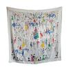 NINA SOLOR Artistic Horse Riding Silk Wool Scarf Shawl