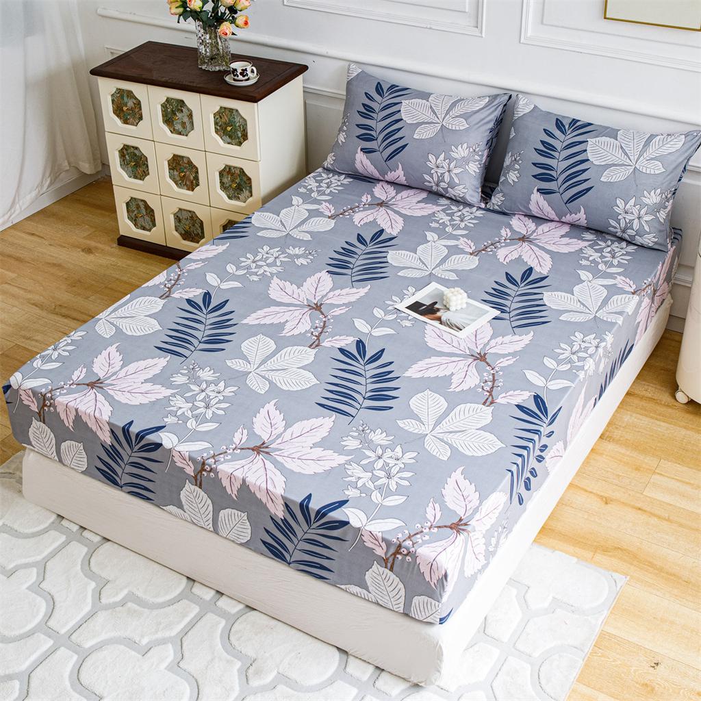 1 шт. Простыня на резинке с принтом, Постельное белье, Без наволочки. для Спальни, Отеля Различные Домашние Украшения