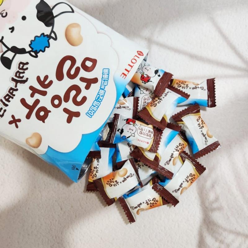 Lotte Мягкие и пушистые жевательные конфеты «Корова Маланг» 158 г (4 варианта)