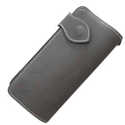 Кожаный длинный кошелек для мужчин с эмблемой Tedman, TEDMANS tdw-270 (Серый)