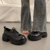 Platform British Small Leather Shoes Women's 2025 Spring and Summer New Uniform High-heeled Mary Jane Height-increasing Single Shoes Women