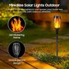 1/2/4/8PCS Outdoor Solar Torch IP65 Waterproof 12 LED Solar Light Flame Realistic for Use In Courtyards Gardens Grasslands